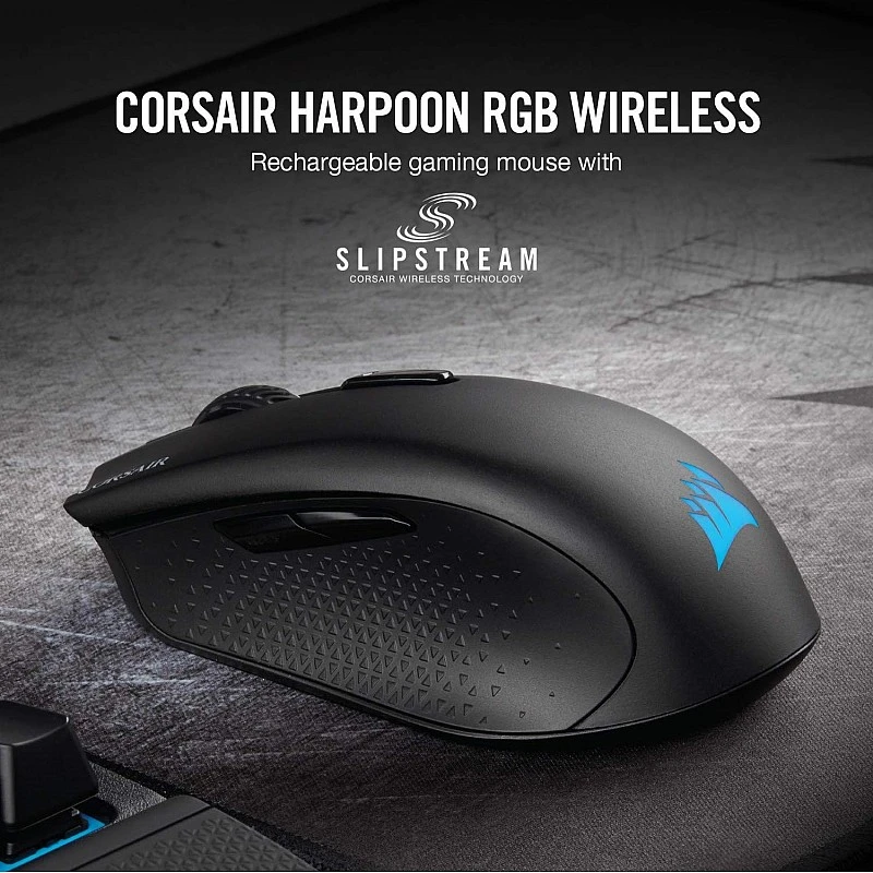 Corsair Harpoon Pro RGB FPS/MOBA Gaming Wired Mouse 12000 DPI Optical Black Corsair Harpoon Pro RGB FPS/MOBA Gaming Wired Mouse 12000 DPI Optical Black