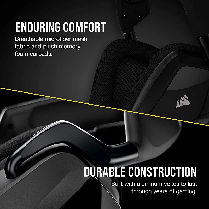 Corsair VOID Elite Surround Wired On Ear Premium Gaming Headset with Mic (Carbon) Corsair VOID Elite Surround Wired On Ear Premium Gaming Headset with Mic (Carbon)