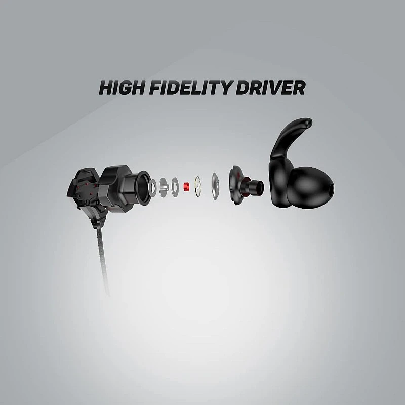 Cosmic Byte CB-EP-06 in-Ear Earphones with Inbuilt and Detachable Dual Microphone, Lightweight, Hi-Fidelity Drivers (Black/Silver) Cosmic Byte CB-EP-06 in-Ear Earphones with Inbuilt and Detachable Dual Microphone, Lightweight, Hi-Fidelity Drivers (Black/Silver)