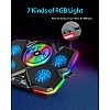 Cosmic Byte Cyclone RGB Laptop Cooling Pad with 5 Fan Adjustable Speed USB Hub Black-Blue Cosmic Byte Cyclone RGB Laptop Cooling Pad with 5 Fan Adjustable Speed USB Hub Black-Blue