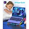 Cosmic Byte Cyclone RGB Laptop Cooling Pad with 5 Fan Adjustable Speed USB Hub Black-Blue Cosmic Byte Cyclone RGB Laptop Cooling Pad with 5 Fan Adjustable Speed USB Hub Black-Blue