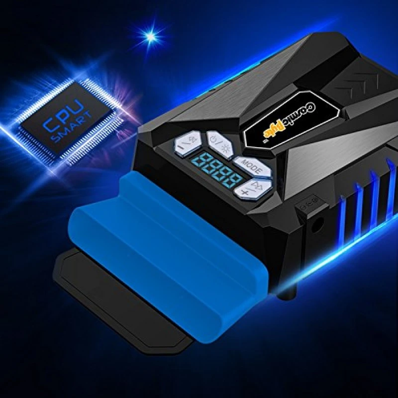 Cosmic Byte Hailstorm Laptop Vacuum Cooler with Temperature Display and Adjustable Fan Speed (Black/Blue) Cosmic Byte Hailstorm Laptop Vacuum Cooler with Temperature Display and Adjustable Fan Speed (Black/Blue)