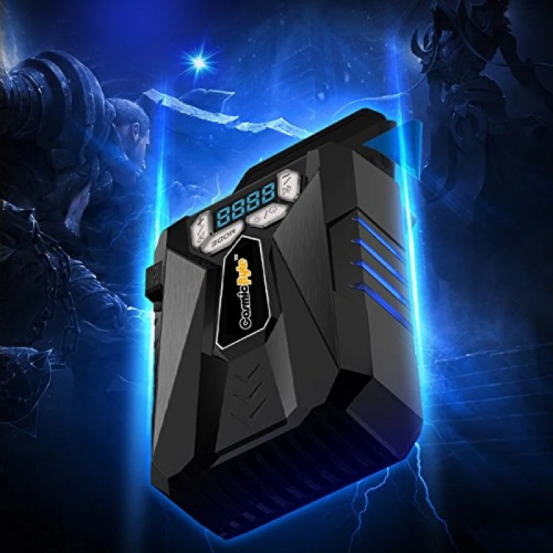 Cosmic Byte Hailstorm Laptop Vacuum Cooler with Temperature Display and Adjustable Fan Speed (Black/Blue) Cosmic Byte Hailstorm Laptop Vacuum Cooler with Temperature Display and Adjustable Fan Speed (Black/Blue)