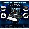 Cosmic Byte Meteoroid RGB Laptop Cooling Pad with 6 Fan Upto 17 inch laptops Black Blue Cosmic Byte Meteoroid RGB Laptop Cooling Pad with 6 Fan Upto 17 inch laptops Black Blue