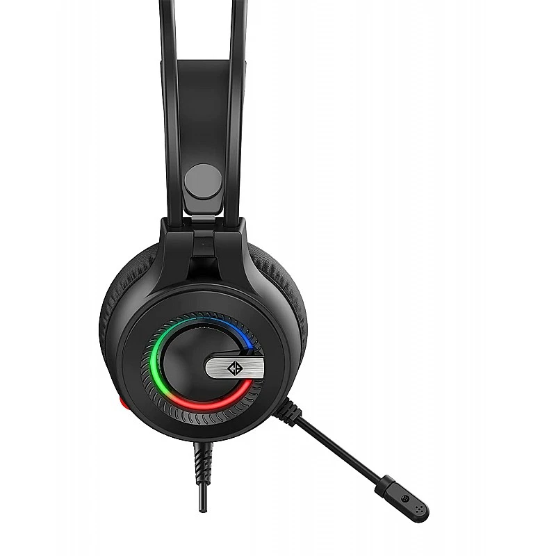 Cosmic Byte Titania RGB Gaming Headset with Flexible Microphone with Separate Audio and Mic Jack (Black) Cosmic Byte Titania RGB Gaming Headset with Flexible Microphone with Separate Audio and Mic Jack (Black)