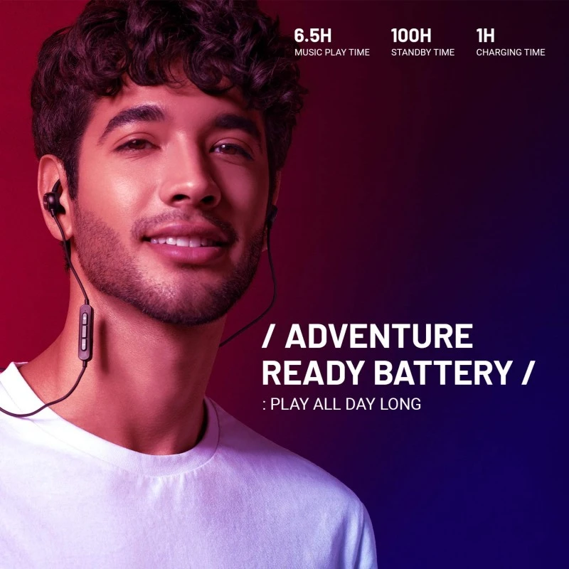 CrossBeats PULSE Wireless Neckband with ASAP Charge, Upto 7hrs Playtime, IPX5, Wireless Bluetooth Earphone with Mic -Black CrossBeats PULSE Wireless Neckband with ASAP Charge, Upto 7hrs Playtime, IPX5, Wireless Bluetooth Earphone with Mic -Black