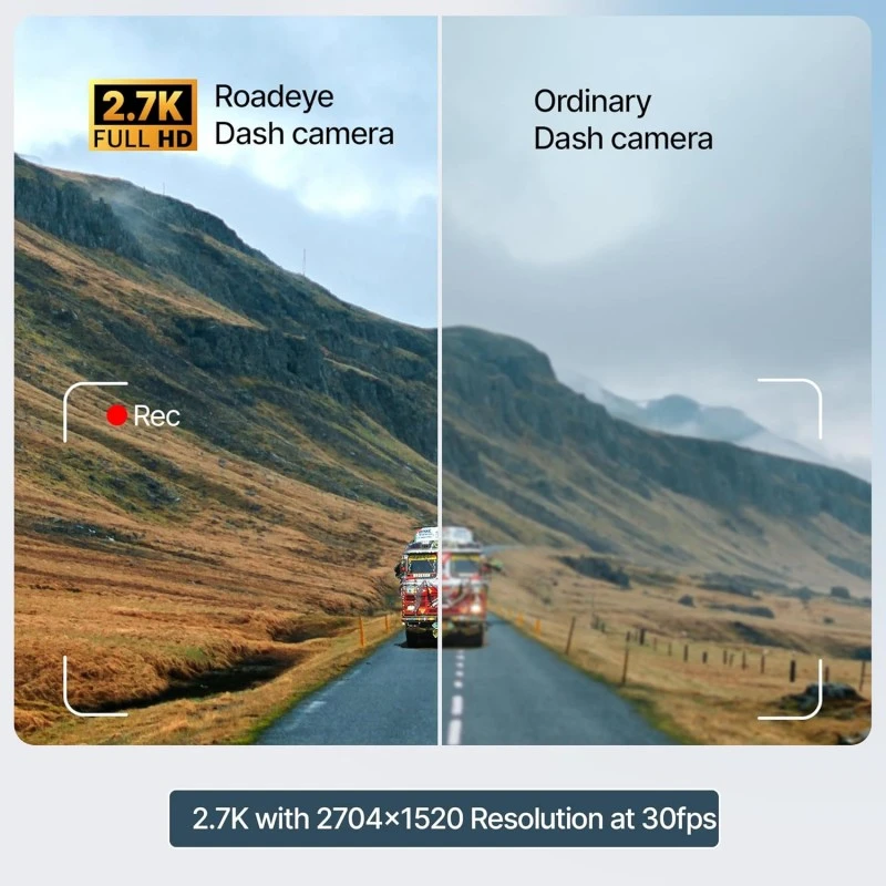 CrossBeats RoadEye 2.0 Dash Camera for Car Front and Rear| 2.7K Resolution 5MP FHD with Night Vision| ADAS 3" LCD Display Dash cam for car 150° Wide Angle| G-Sensor | Loop Emergency Recorder| 256 GB CrossBeats RoadEye 2.0 Dash Camera for Car Front and Rear| 2.7K Resolution 5MP FHD with Night Vision| ADAS 3" LCD Display Dash cam for car 150° Wide Angle| G-Sensor | Loop Emergency Recorder| 256 GB
