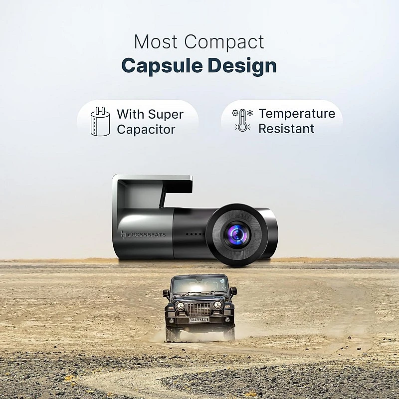 Crossbeats RoadEye Neo Dash Camera for Car | WiFi & APP | 2MP FHD 1080p 170° Wide Angle Dashcam | 360° Front Camera for Car | Night Vision | G-Sensor | Loop & Audio Recording | Easy DIY Set Up Crossbeats RoadEye Neo Dash Camera for Car | WiFi & APP | 2MP FHD 1080p 170° Wide Angle Dashcam | 360° Front Camera for Car | Night Vision | G-Sensor | Loop & Audio Recording | Easy DIY Set Up