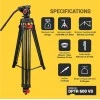 DIGITEK® (DPTR 895VD) 195 CM Tripod Cum Monopod with Aluminum Alloy & Multipurpose Head, 3-Way Head, Lightweight 590MM Folded with Carry Bag, Max Load 5Kg, Ideal for DSLR, DV Camera's DIGITEK® (DPTR 895VD) 195 CM Tripod Cum Monopod with Aluminum Alloy & Multipurpose Head, 3-Way Head, Lightweight 590MM Folded with Carry Bag, Max Load 5Kg, Ideal for DSLR, DV Camera's