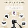 DIGITEK® (DPTR 895VD) 195 CM Tripod Cum Monopod with Aluminum Alloy & Multipurpose Head, 3-Way Head, Lightweight 590MM Folded with Carry Bag, Max Load 5Kg, Ideal for DSLR, DV Camera's DIGITEK® (DPTR 895VD) 195 CM Tripod Cum Monopod with Aluminum Alloy & Multipurpose Head, 3-Way Head, Lightweight 590MM Folded with Carry Bag, Max Load 5Kg, Ideal for DSLR, DV Camera's