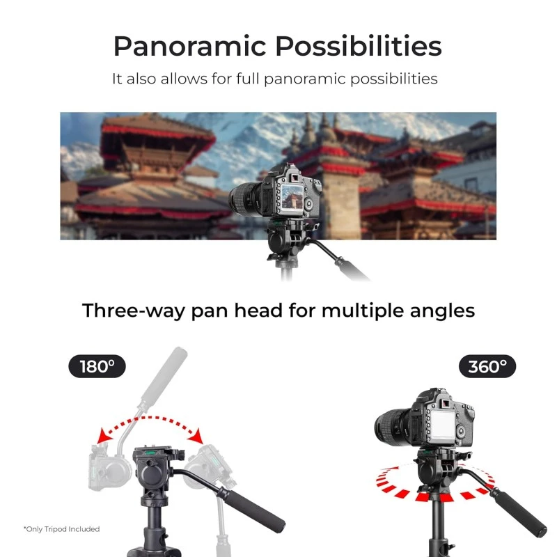 DIGITEK® (DPTR 895VD) 195 CM Tripod Cum Monopod with Aluminum Alloy & Multipurpose Head, 3-Way Head, Lightweight 590MM Folded with Carry Bag, Max Load 5Kg, Ideal for DSLR, DV Camera's DIGITEK® (DPTR 895VD) 195 CM Tripod Cum Monopod with Aluminum Alloy & Multipurpose Head, 3-Way Head, Lightweight 590MM Folded with Carry Bag, Max Load 5Kg, Ideal for DSLR, DV Camera's