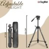 DIGITEK® (DPTR 895VD) 195 CM Tripod Cum Monopod with Aluminum Alloy & Multipurpose Head, 3-Way Head, Lightweight 590MM Folded with Carry Bag, Max Load 5Kg, Ideal for DSLR, DV Camera's DIGITEK® (DPTR 895VD) 195 CM Tripod Cum Monopod with Aluminum Alloy & Multipurpose Head, 3-Way Head, Lightweight 590MM Folded with Carry Bag, Max Load 5Kg, Ideal for DSLR, DV Camera's