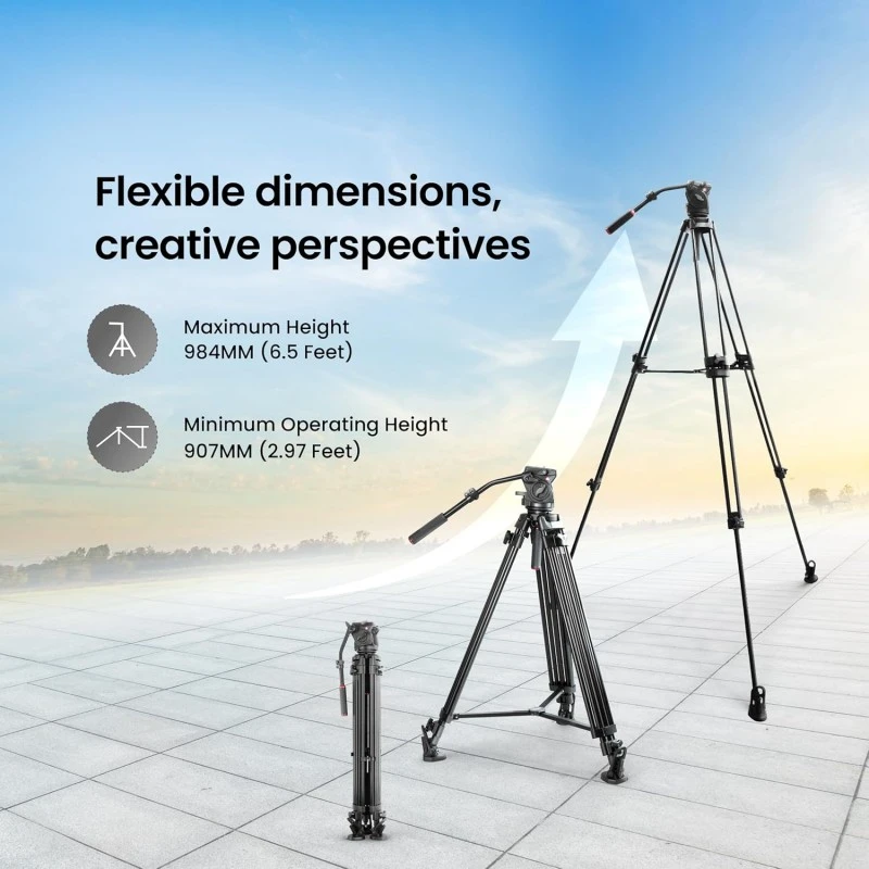 DIGITEK® (DPTR 895VD) 195 CM Tripod Cum Monopod with Aluminum Alloy & Multipurpose Head, 3-Way Head, Lightweight 590MM Folded with Carry Bag, Max Load 5Kg, Ideal for DSLR, DV Camera's DIGITEK® (DPTR 895VD) 195 CM Tripod Cum Monopod with Aluminum Alloy & Multipurpose Head, 3-Way Head, Lightweight 590MM Folded with Carry Bag, Max Load 5Kg, Ideal for DSLR, DV Camera's