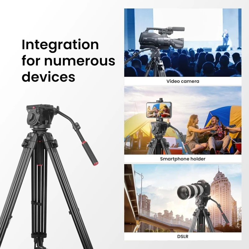 DIGITEK® (DPTR 895VD) 195 CM Tripod Cum Monopod with Aluminum Alloy & Multipurpose Head, 3-Way Head, Lightweight 590MM Folded with Carry Bag, Max Load 5Kg, Ideal for DSLR, DV Camera's DIGITEK® (DPTR 895VD) 195 CM Tripod Cum Monopod with Aluminum Alloy & Multipurpose Head, 3-Way Head, Lightweight 590MM Folded with Carry Bag, Max Load 5Kg, Ideal for DSLR, DV Camera's