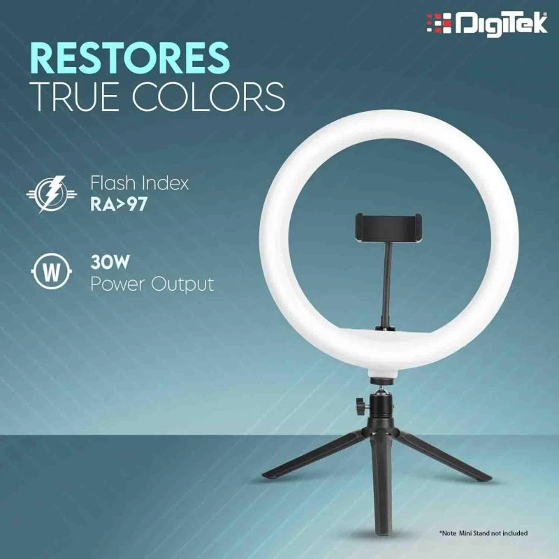 DIGITEK® (DRL-18RT) Profesional 46cm (18 Inch) LED Ring Light with Remote Control, Runs on AC Power with No Shadow apertures, Ideal use for Makeup Artist, Video Shoot, Fashion Photography & Many More DIGITEK® (DRL-18RT) Profesional 46cm (18 Inch) LED Ring Light with Remote Control, Runs on AC Power with No Shadow apertures, Ideal use for Makeup Artist, Video Shoot, Fashion Photography & Many More