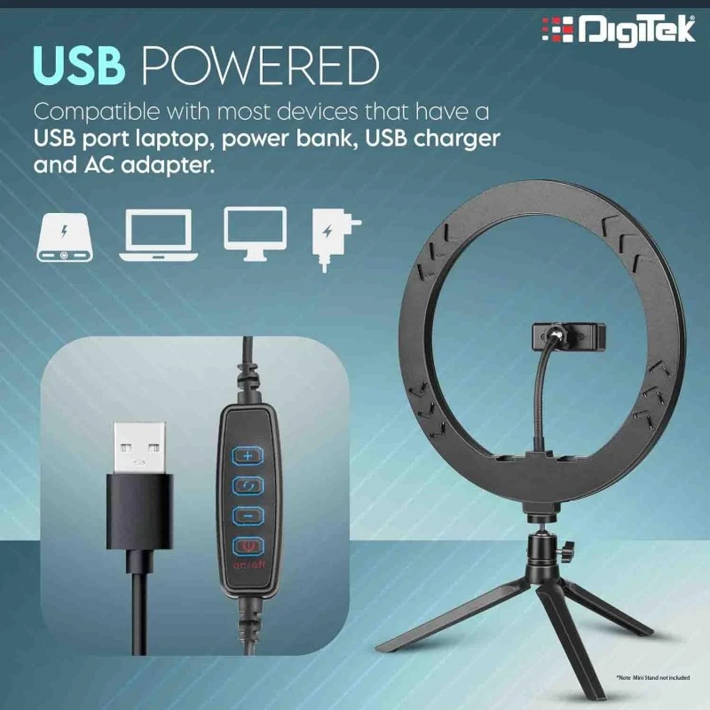 DIGITEK® (DRL-18RT) Profesional 46cm (18 Inch) LED Ring Light with Remote Control, Runs on AC Power with No Shadow apertures, Ideal use for Makeup Artist, Video Shoot, Fashion Photography & Many More DIGITEK® (DRL-18RT) Profesional 46cm (18 Inch) LED Ring Light with Remote Control, Runs on AC Power with No Shadow apertures, Ideal use for Makeup Artist, Video Shoot, Fashion Photography & Many More