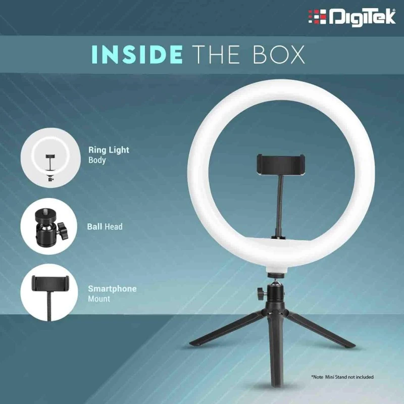 DIGITEK® (DRL-18RT) Profesional 46cm (18 Inch) LED Ring Light with Remote Control, Runs on AC Power with No Shadow apertures, Ideal use for Makeup Artist, Video Shoot, Fashion Photography & Many More DIGITEK® (DRL-18RT) Profesional 46cm (18 Inch) LED Ring Light with Remote Control, Runs on AC Power with No Shadow apertures, Ideal use for Makeup Artist, Video Shoot, Fashion Photography & Many More