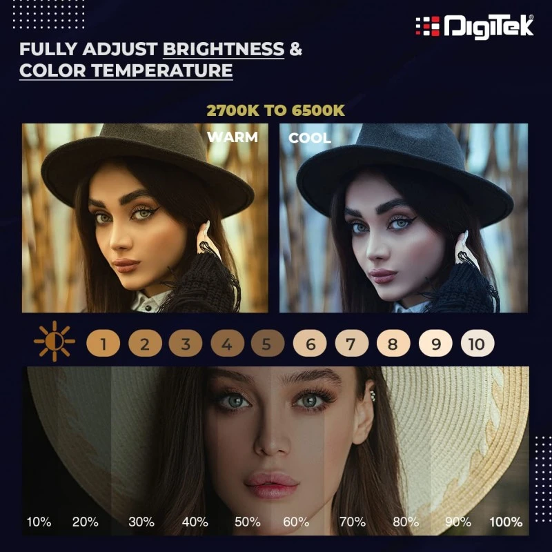 DIGITEK® (DRL-18RT) Profesional 46cm (18 Inch) LED Ring Light with Remote Control, Runs on AC Power with No Shadow apertures, Ideal use for Makeup Artist, Video Shoot, Fashion Photography & Many More DIGITEK® (DRL-18RT) Profesional 46cm (18 Inch) LED Ring Light with Remote Control, Runs on AC Power with No Shadow apertures, Ideal use for Makeup Artist, Video Shoot, Fashion Photography & Many More