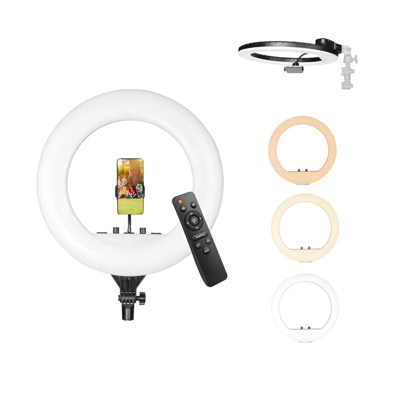 DIGITEK® (DRL-18RT) Profesional 46cm (18 Inch) LED Ring Light with Remote Control, Runs on AC Power with No Shadow apertures, Ideal use for Makeup Artist, Video Shoot, Fashion Photography & Many More DIGITEK® (DRL-18RT) Profesional 46cm (18 Inch) LED Ring Light with Remote Control, Runs on AC Power with No Shadow apertures, Ideal use for Makeup Artist, Video Shoot, Fashion Photography & Many More