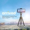 DIGITEK® (DTR 250 GT) 24cm Flexible Gorilla Mini Tripod with Phone Holder & Pan Head, 10 Sections Adjustment, 24cm Max Height, Cutting Edge Design, Reliable Grip, for Smartphones & Action Cameras