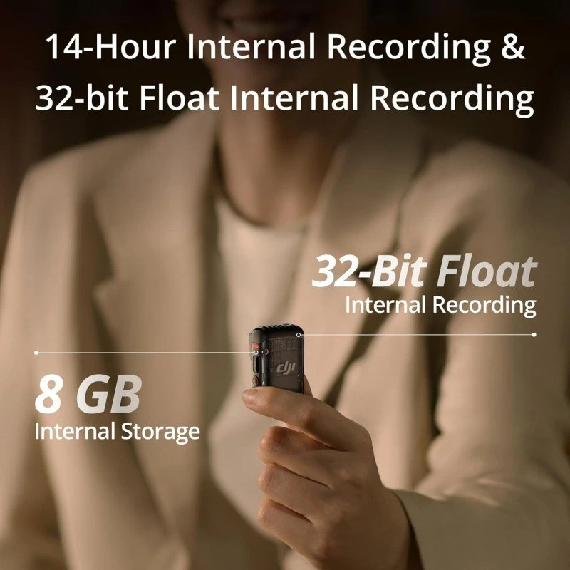 DJI MIC 2 (1 TX + 1 RX), Wireless Microphone with Intelligent Noise Cancelling, 32-bit Float Internal Recording, Optimized Sound, 250m (820 ft.) Range, Microphone for iPhone, Android, Camera, Vlogs DJI MIC 2 (1 TX + 1 RX), Wireless Microphone with Intelligent Noise Cancelling, 32-bit Float Internal Recording, Optimized Sound, 250m (820 ft.) Range, Microphone for iPhone, Android, Camera, Vlogs
