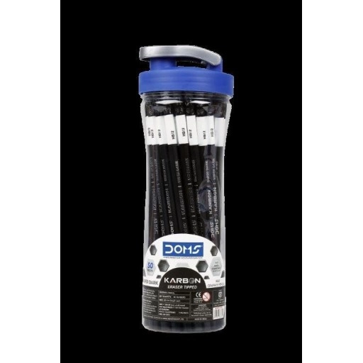 DOMS Karbon Pencil 50 Pcs Sipper, Ink black