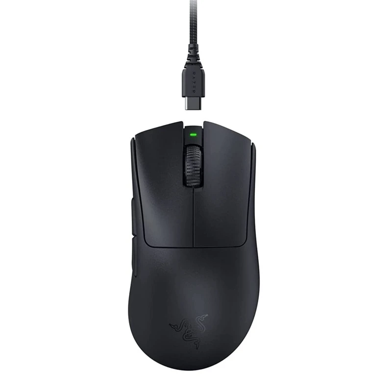 DeathAdder V3 Wired Gaming Mouse: 59g Ultra Lightweight - Focus Pro 30K Optical Sensor - Fast Optical Switches Gen-3 - 8K Hz HyperPolling - 6 Programmable Buttons - Ergonomic- Black-RZ01-04640100-R3M1 DeathAdder V3 Wired Gaming Mouse: 59g Ultra Lightweight - Focus Pro 30K Optical Sensor - Fast Optical Switches Gen-3 - 8K Hz HyperPolling - 6 Programmable Buttons - Ergonomic- Black-RZ01-04640100-R3M1
