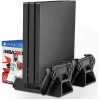 Dobe PS4/PS4 Slim/PS4 Pro Multifunctional Vertical Stand Cooling Fan Stand,PS4 Controller Charging Dock Station with 12PCS Games Storage for PS4/PS4 Slim, PS4 Pro Console Dobe PS4/PS4 Slim/PS4 Pro Multifunctional Vertical Stand Cooling Fan Stand,PS4 Controller Charging Dock Station with 12PCS Games Storage for PS4/PS4 Slim, PS4 Pro Console