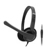 Dyazo Computer Wired Headphones | Headset with Mic | 3.5 MM Jack | Compatible for Laptops, PC, Notebooks (Black)
