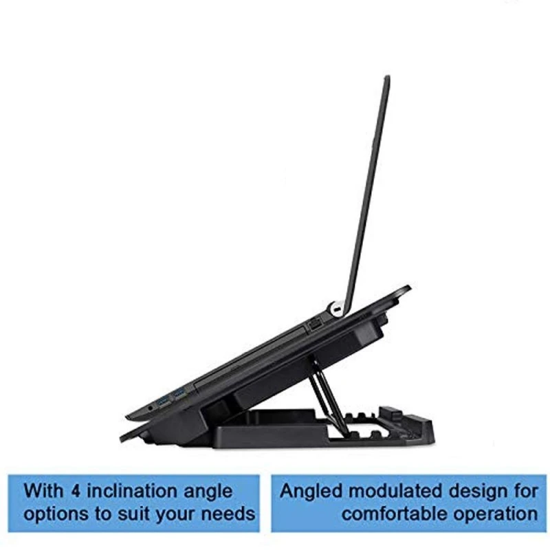 Dyazo Gaming Laptop Cooler| Laptop Cooling pad with Dual USB Powered Fan Compatible with All Notebooks 11.6, 13.3, 15.6, 17 inch with Real RGB Rim Lights (Black) (YL017) Dyazo Gaming Laptop Cooler| Laptop Cooling pad with Dual USB Powered Fan Compatible with All Notebooks 11.6, 13.3, 15.6, 17 inch with Real RGB Rim Lights (Black) (YL017)