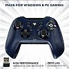 EvoFox Elite X Wireless Gamepad for PC, Macro Buttons, Adjustable Vibration, Turbo Mode, Analog Triggers, Low Latency, USB Extender, Blue Shell EvoFox Elite X Wireless Gamepad for PC, Macro Buttons, Adjustable Vibration, Turbo Mode, Analog Triggers, Low Latency, USB Extender, Blue Shell