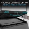 EvoFox Frost Laptop Cooling Pad with 125mm Silent Fans, 5 Adjustment Levels, Silicon Pads, Iron mesh and Blue LED Lights, 2 USB Ports, for Laptops up to 39.62 cm (15.6 inches) (Blue) EvoFox Frost Laptop Cooling Pad with 125mm Silent Fans, 5 Adjustment Levels, Silicon Pads, Iron mesh and Blue LED Lights, 2 USB Ports, for Laptops up to 39.62 cm (15.6 inches) (Blue)