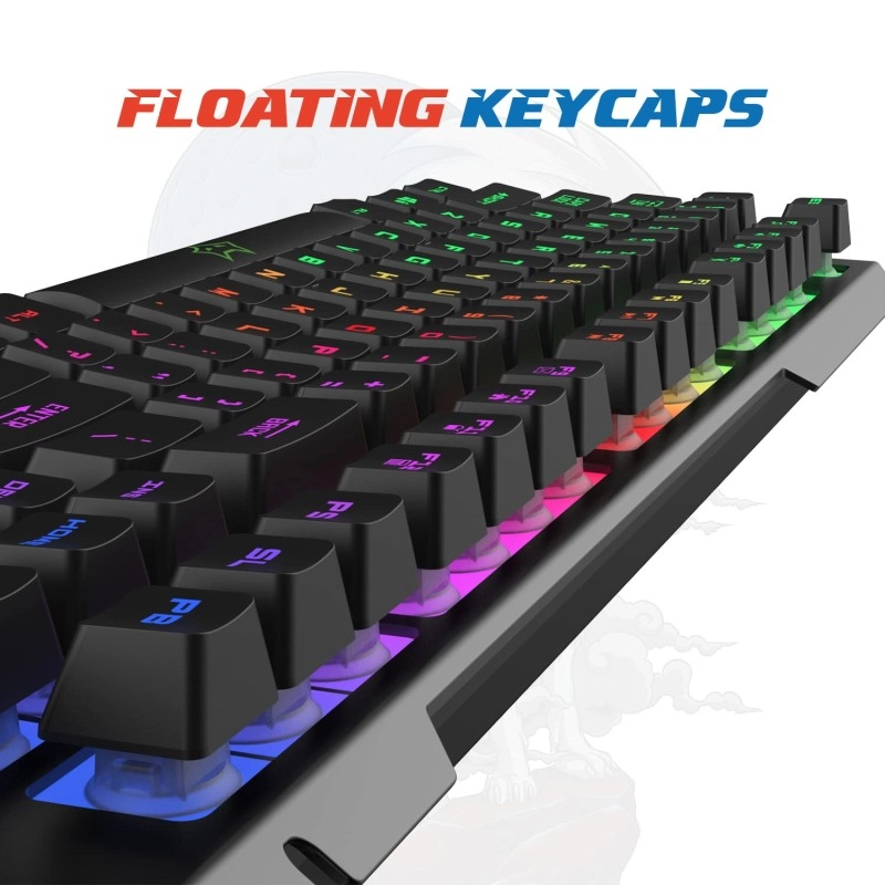 EvoFox Warhammer Full Size Gaming Keyboard with Breathing Effect LED Backlit (Black) EvoFox Warhammer Full Size Gaming Keyboard with Breathing Effect LED Backlit (Black)