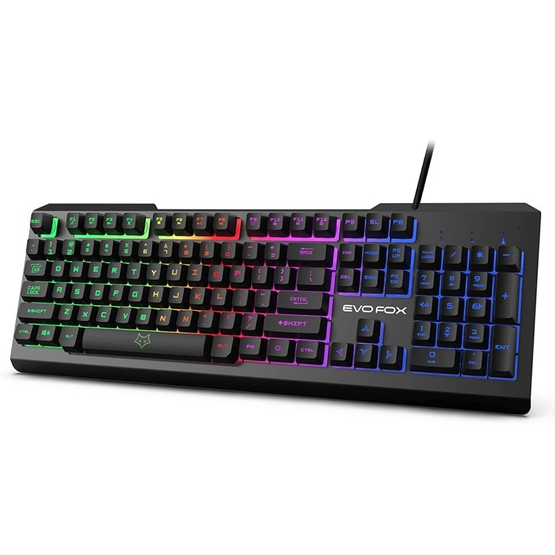 EvoFox Warhammer Full Size Gaming Keyboard with Breathing Effect LED Backlit (Black) EvoFox Warhammer Full Size Gaming Keyboard with Breathing Effect LED Backlit (Black)