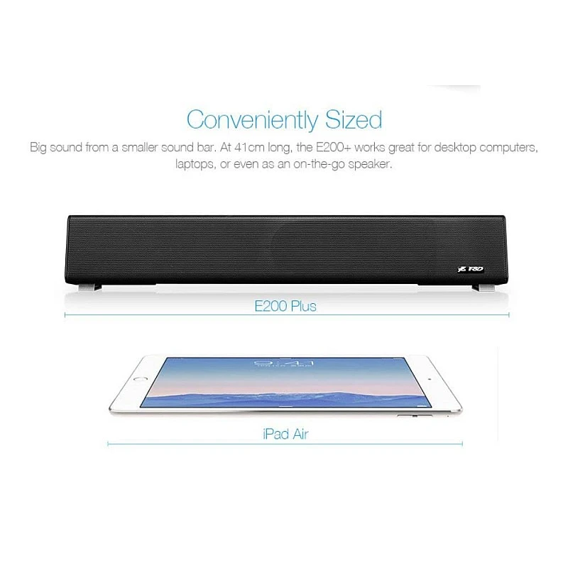 F&D 5W Wireless E200 Plus Sound Bar Speakers (Black) F&D 5W Wireless E200 Plus Sound Bar Speakers (Black)