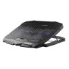 FRONTECH USB Powered Laptop Cooling Pad with LED Lights, 140mm Dual Fans, 5 Adjustment Levels, Super Silent, Iron Mesh, Suitable for Laptops Upto 15.6 Inches, Size - 39cmx28cmx2.9cm (CP-0005, Black) FRONTECH USB Powered Laptop Cooling Pad with LED Lights, 140mm Dual Fans, 5 Adjustment Levels, Super Silent, Iron Mesh, Suitable for Laptops Upto 15.6 Inches, Size - 39cmx28cmx2.9cm (CP-0005, Black)