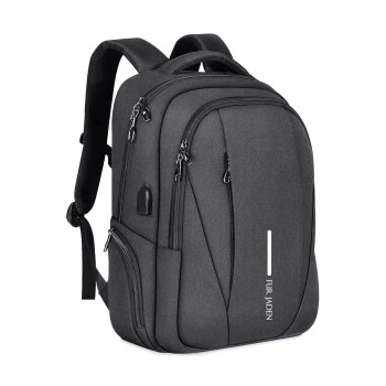 FUR JADEN Travel Laptop Backpack, Business Backpacks with USB Charging Port, Water Resistant College School Computer Bag for Men & Women Fits Under 15.6 inch Laptop and Notebook