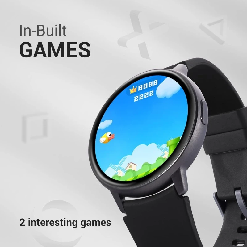 Fastrack Reflex Play|1.3” AMOLED Display Smart Watch with AOD|Premium Metallic Body|Animated Watchfaces|in-Built Games|BP & Sleep Monitor|24x7 HRM|SpO2|Multiple Sports Modes|Upto 7 Day Battery|IP68 Fastrack Reflex Play|1.3” AMOLED Display Smart Watch with AOD|Premium Metallic Body|Animated Watchfaces|in-Built Games|BP & Sleep Monitor|24x7 HRM|SpO2|Multiple Sports Modes|Upto 7 Day Battery|IP68