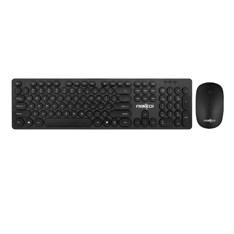 Frontech KB-0001 Wired Keyboard and Optical Wired Mouse Combo | USB Receiver | Black Frontech KB-0001 Wired Keyboard and Optical Wired Mouse Combo | USB Receiver | Black