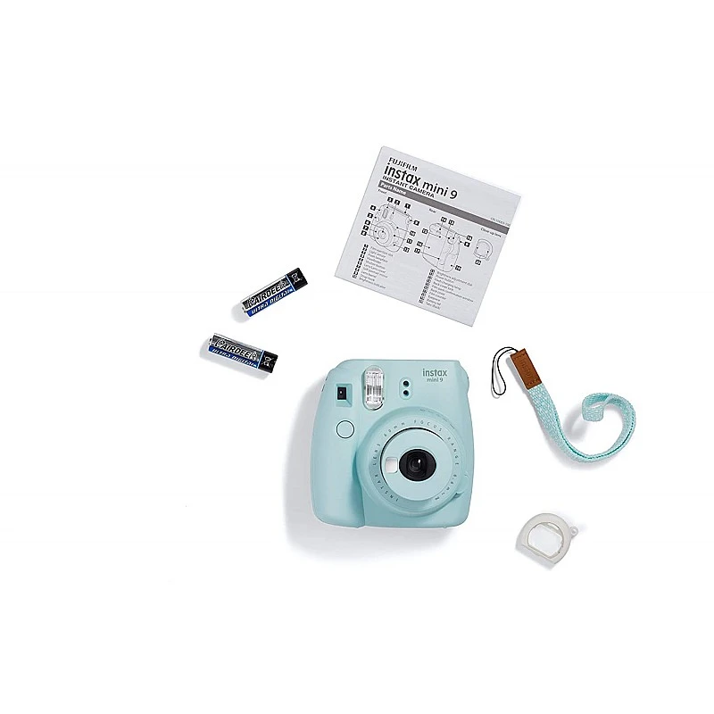 Fujifilm Instax Mini 9 Instant Camera (Ice Blue) - Fujifilm Instax Mini 9 Instant Camera (Ice Blue) -
