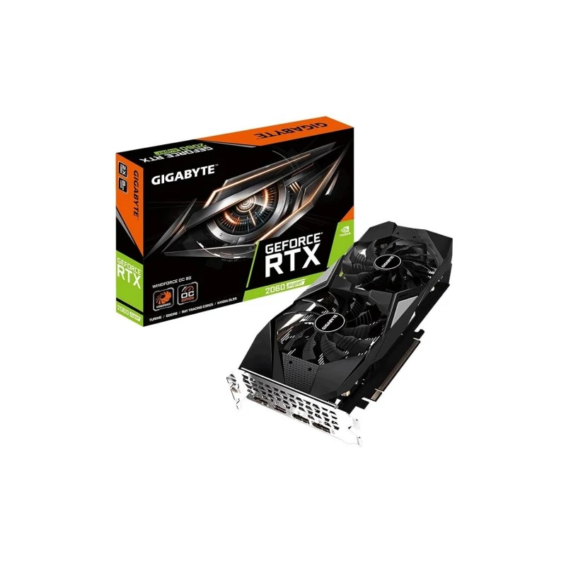GIGABYTE GeForce pci_e RTX 2060 OC GG Graphics Card, 2X Windforce Fans, 6GB 192-bit GDDR6, Gv-N2060OC-6GD REV2.0 Video Card GIGABYTE GeForce pci_e RTX 2060 OC GG Graphics Card, 2X Windforce Fans, 6GB 192-bit GDDR6, Gv-N2060OC-6GD REV2.0 Video Card