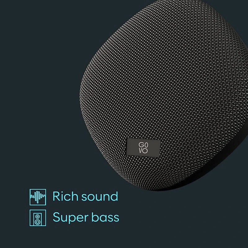GOVO GOCRUSH 421 5W Bluetooth Speaker, 1800mAh Battery with 10 Hrs Play time (Platinum Black) GOVO GOCRUSH 421 5W Bluetooth Speaker, 1800mAh Battery with 10 Hrs Play time (Platinum Black)