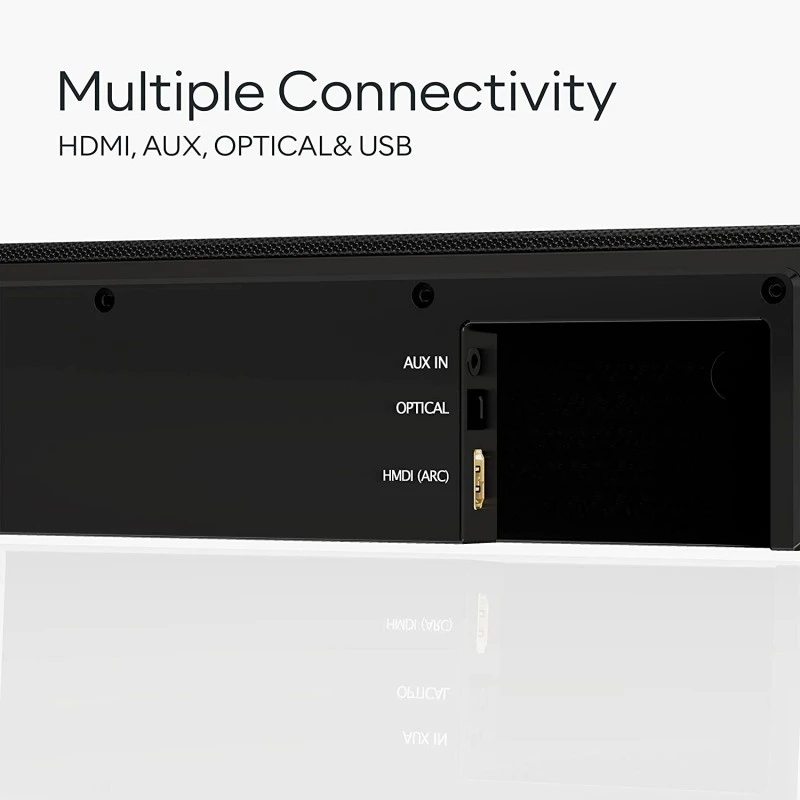 GOVO GOSURROUND 410 Max 80 Watt 2.0 Channel with Wireless Bluetooth Soundbar (Platinum Black) GOVO GOSURROUND 410 Max 80 Watt 2.0 Channel with Wireless Bluetooth Soundbar (Platinum Black)