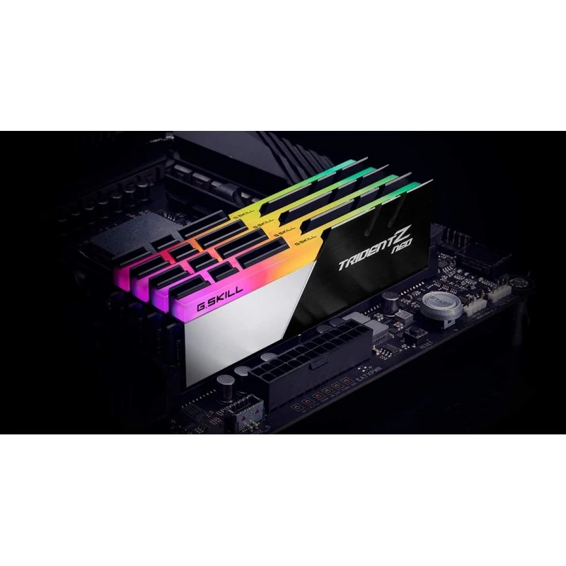G.SKILL Trident Z Neo 64GB (2 * 32GB) DDR4 3600MHz CL18-22-22-42 1.35V Desktop Memory RAM - F4-3600C18D-64GTZN G.SKILL Trident Z Neo 64GB (2 * 32GB) DDR4 3600MHz CL18-22-22-42 1.35V Desktop Memory RAM - F4-3600C18D-64GTZN