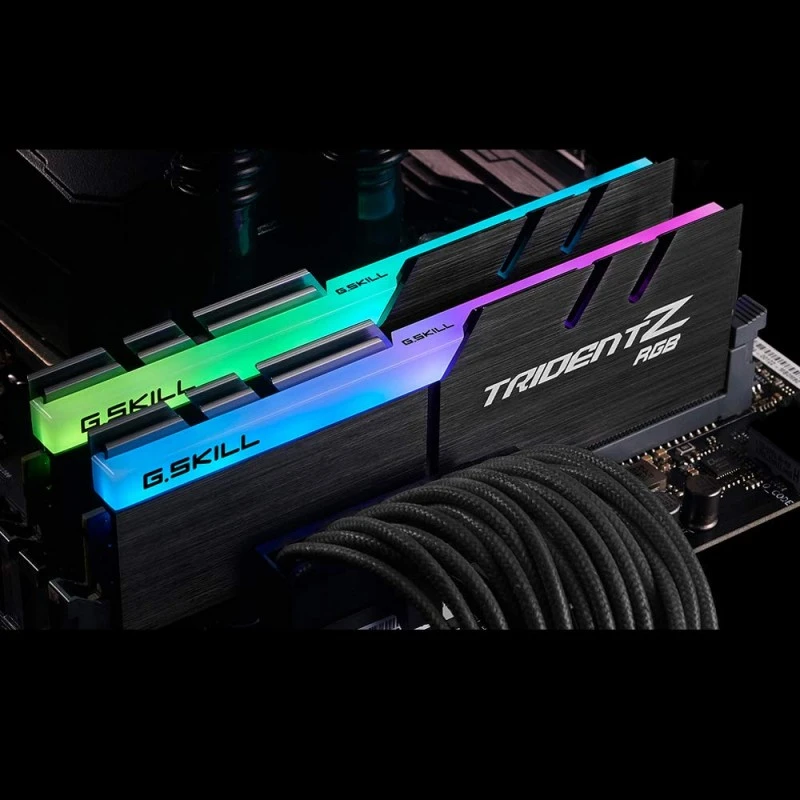 G.SKILL Trident Z RGB 8GB (1 * 8GB) DDR4 3200MHz CL16-18-18-38 1.35V Desktop Memory RAM - F4-3200C16S-8GTZR G.SKILL Trident Z RGB 8GB (1 * 8GB) DDR4 3200MHz CL16-18-18-38 1.35V Desktop Memory RAM - F4-3200C16S-8GTZR