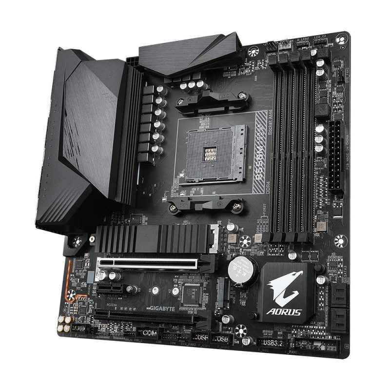 Gigabyte B550M AORUS PRO-P AMD Ryzen 5000 B550 Micro ATX M.2 Thermal Guard HDMI DVI USB 3.2 Gen 2 DDR4 Motherboard Gigabyte B550M AORUS PRO-P AMD Ryzen 5000 B550 Micro ATX M.2 Thermal Guard HDMI DVI USB 3.2 Gen 2 DDR4 Motherboard