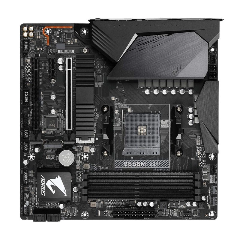 Gigabyte B550M AORUS PRO-P AMD Ryzen 5000 B550 Micro ATX M.2 Thermal Guard HDMI DVI USB 3.2 Gen 2 DDR4 Motherboard Gigabyte B550M AORUS PRO-P AMD Ryzen 5000 B550 Micro ATX M.2 Thermal Guard HDMI DVI USB 3.2 Gen 2 DDR4 Motherboard