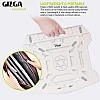 Gizga Essentials 2-in-1 Laptop Stand 360° Rotating 10 Adjustable Angles for All 12-15.6-Inch Laptops Notebook with Mobile Holder (Black) Gizga Essentials 2-in-1 Laptop Stand 360° Rotating 10 Adjustable Angles for All 12-15.6-Inch Laptops Notebook with Mobile Holder (Black)