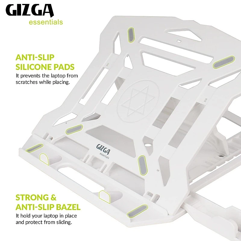 Gizga Essentials 2-in-1 Laptop Stand 360° Rotating 10 Adjustable Angles for All 12-15.6-Inch Laptops Notebook with Mobile Holder (Black) Gizga Essentials 2-in-1 Laptop Stand 360° Rotating 10 Adjustable Angles for All 12-15.6-Inch Laptops Notebook with Mobile Holder (Black)