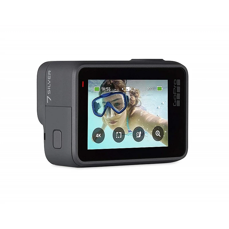 GoPro HERO7 Silver Waterproof Digital Action Camera with Touch Screen 4K HD Video 10MP Photos Renewed GoPro HERO7 Silver Waterproof Digital Action Camera with Touch Screen 4K HD Video 10MP Photos Renewed